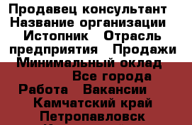 Продавец-консультант › Название организации ­ Истопник › Отрасль предприятия ­ Продажи › Минимальный оклад ­ 60 000 - Все города Работа » Вакансии   . Камчатский край,Петропавловск-Камчатский г.